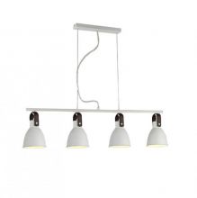 Tessio lampa wisząca 4x60W E14 biała